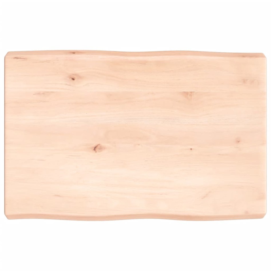 Tablero de mesa madera maciza borde natural 60x40x(2-6)