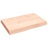 Tablero de mesa madera maciza borde natural 60x40x(2-6)