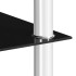 Mesa auxiliar vidrio templado negra 45x50x45