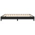 Estructura de cama box spring cuero sintético negro 180x200