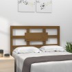 Cabecero de cama madera maciza pino marrón miel 80,5x4x100 cm