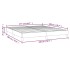 Estructura de cama box spring cuero sintético negro 180x200
