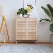 Puerta de armario de lamas 4 uds madera de pino 39,5x39,4 cm