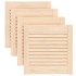Puerta de armario de lamas 4 uds madera de pino 39,5x39,4