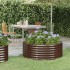 Jardinera arriate acero recubrimiento polvo marrón