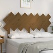 Cabecero de cama madera maciza pino marrón miel 151,5x3x81 cm