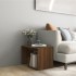 Mesa auxiliar madera contrachapada roble marrón 59x36x38