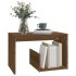 Mesa auxiliar madera contrachapada roble marrón 59x36x38