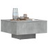 Mesa de centro madera de ingeniería gris hormigón 60x60x31,5