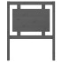 Cabecero de cama madera maciza de pino gris 80,5x4x100