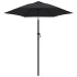 Sombrilla de aluminio negro 200x224