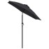 Sombrilla de aluminio negro 200x224