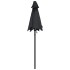 Sombrilla de aluminio negro 200x224