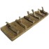 Perchero madera reciclada mixta 60x15
