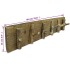 Perchero madera reciclada mixta 60x15
