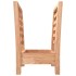 Revistero de madera maciza nogal 40x26,5x38,5
