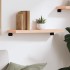 Estante de pared madera maciza de roble sin tratar 60x20x4