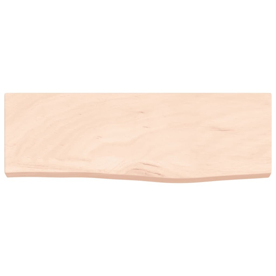 Estante de pared madera maciza de roble sin tratar 60x20x4