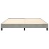 Estructura de cama box spring terciopelo gris claro 180x200