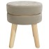 Hocker redondo gris oscuro