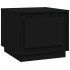 Mesa de centro madera contrachapada negra 51x50x44