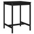Mesa de jardín madera maciza pino negro 82,5x82,5x110