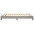 Estructura de cama box spring terciopelo gris claro 160x200