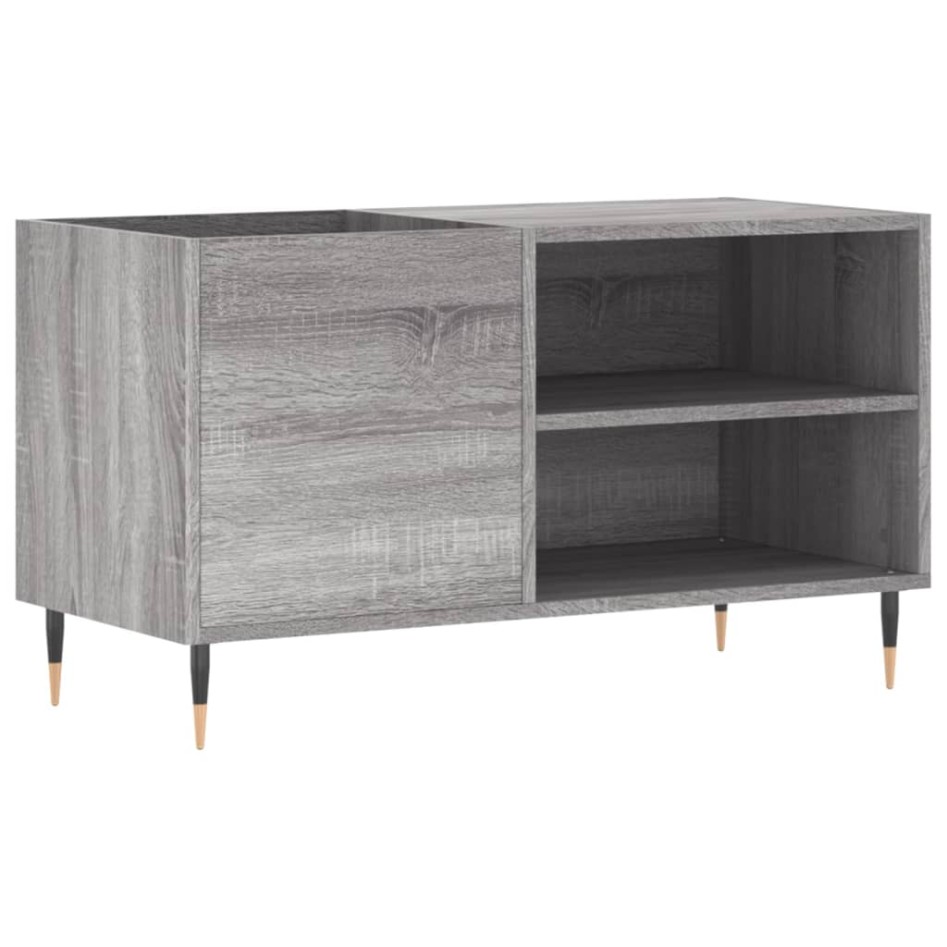 Mueble de discos madera de ingeniería gris Sonoma 85x38x48