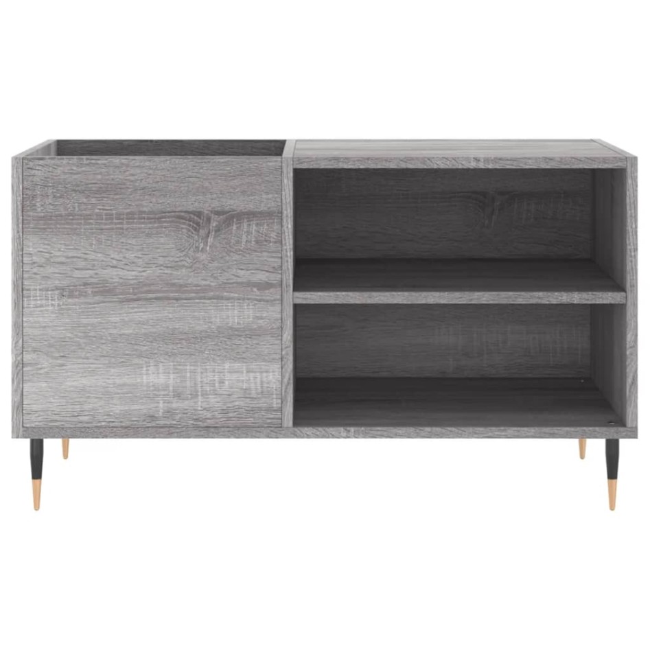 Mueble de discos madera de ingeniería gris Sonoma 85x38x48