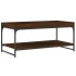 Mesa de centro madera de ingeniería marrón roble 100x49x45
