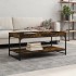 Mesa de centro madera de ingeniería roble ahumado 100x49x45