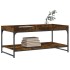Mesa de centro madera de ingeniería roble ahumado 100x49x45