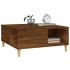 Mesa de centro madera contrachapada roble marrón 80x80x36,5