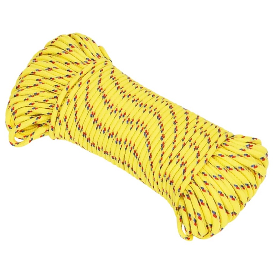 Cuerda de barco polipropileno amarillo 4 mm 500