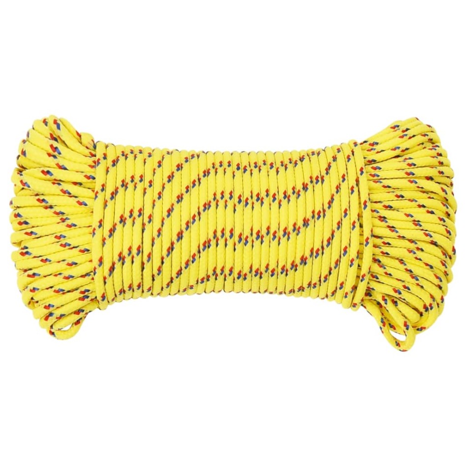 Cuerda de barco polipropileno amarillo 4 mm 500