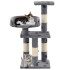 Rascador para gatos poste de sisal 65 cm huellas