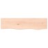 Estante de pared madera maciza de roble sin tratar 80x20x6