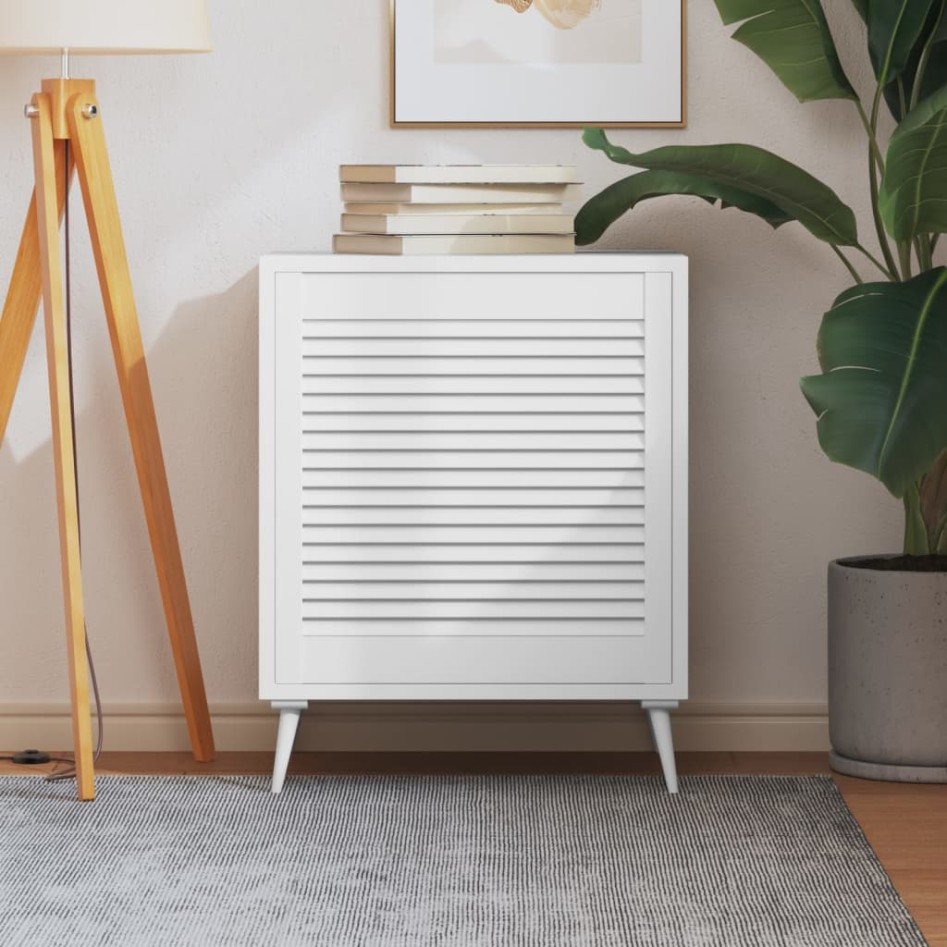 Puerta de armario de lamas madera pino blanco 61,5x59,4