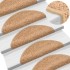 Alfombrillas de escalera 10 unidades beige 56x17x3