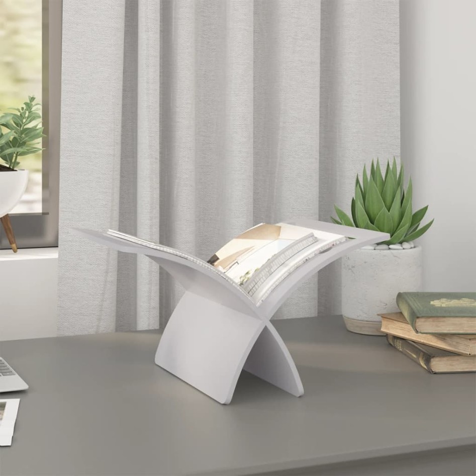 Revistero de madera de pie