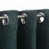 Cortinas opacas con ojales look de lino 2 pzas verde 140x245