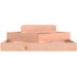 Jardinera de madera maciza de abeto douglas 83x83x27