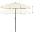 Sombrilla de playa amarillo arena 180x120