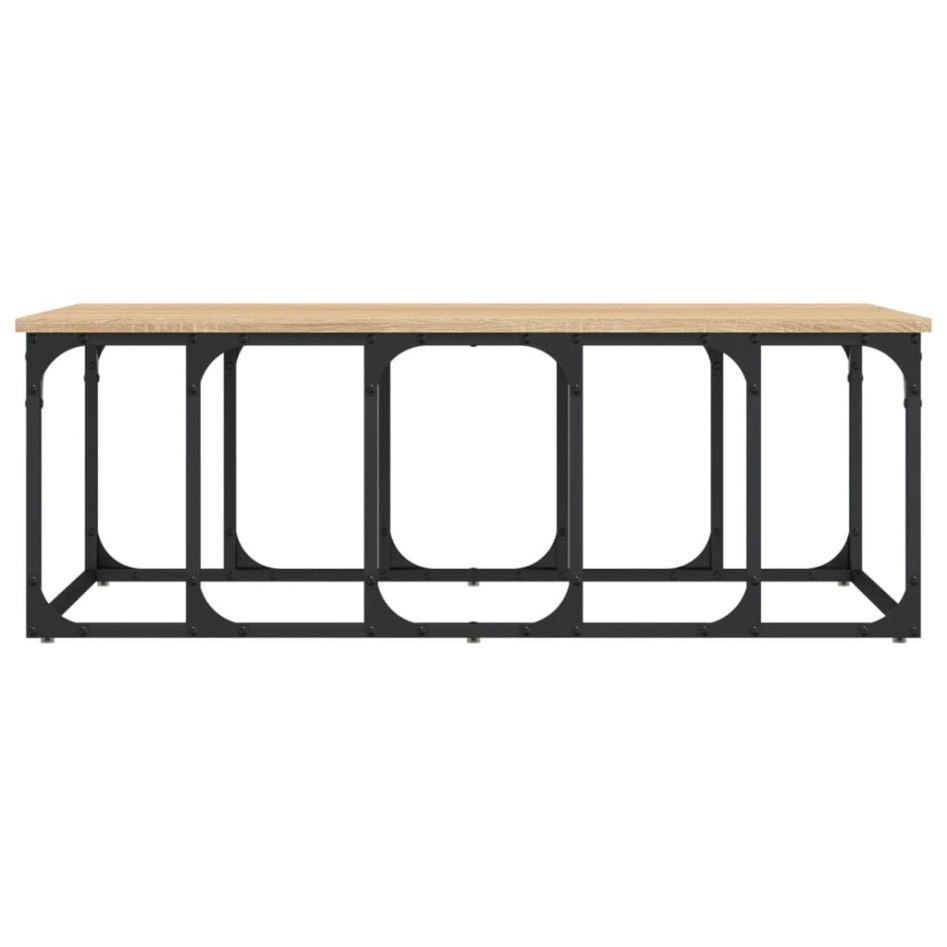 Mesa de centro madera de ingeniería roble Sonoma 100x50x35,5
