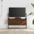 Mueble TV de pared madera ingeniería marrón roble 60,5x30x51