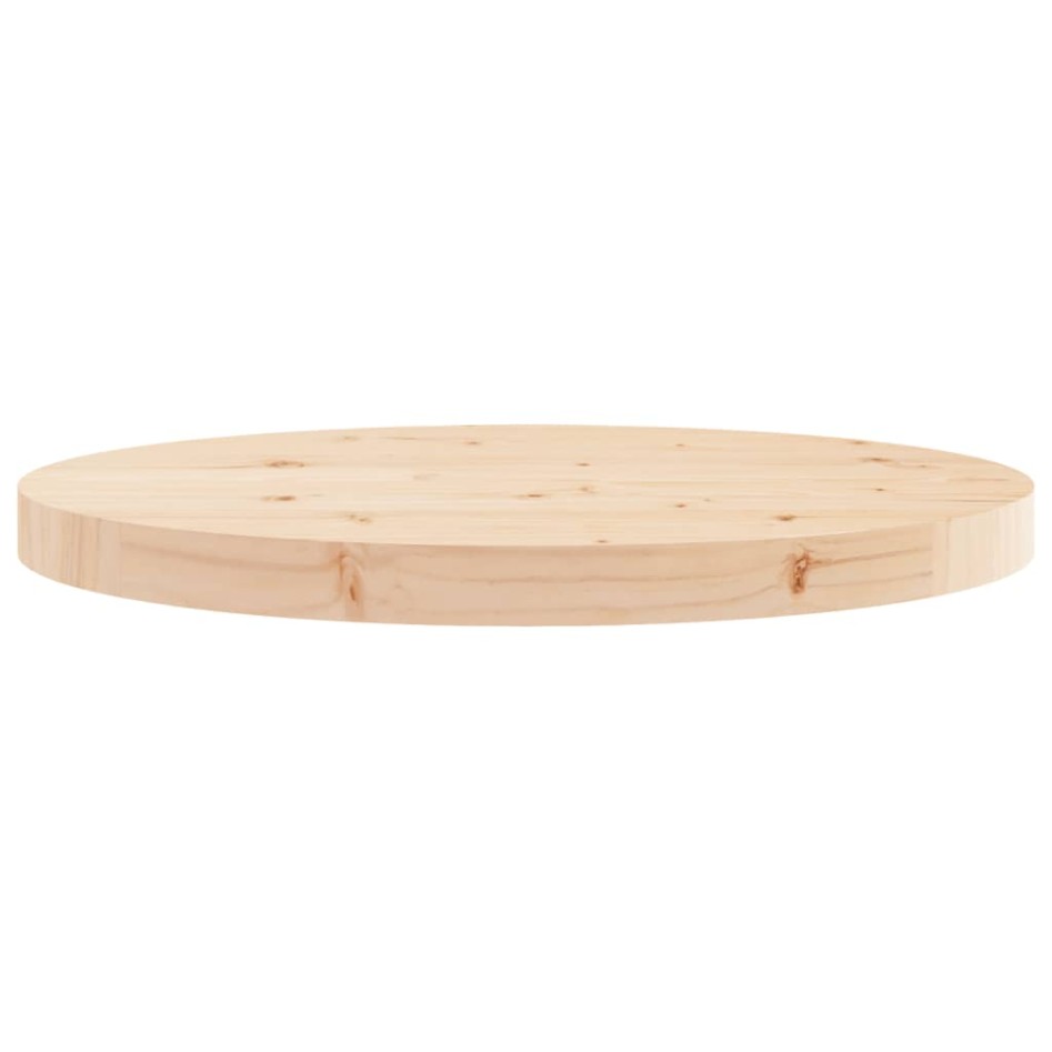 Tablero de mesa redondo madera maciza de pino Ø50x3