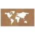 Adorno de pared jardín acero corten diseño mapamundi 105x55