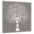 Adorno de pared de jardín acero corten diseño árbol 55x55