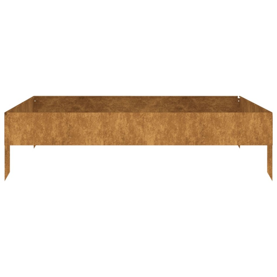 Jardinera acero corten 100x100x26