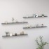 Estantes de pared 4 unidades gris 115x9x3